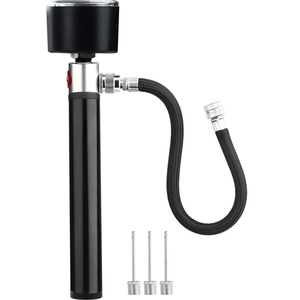 Pompe à air portable avec soupape de dégagement de pression et adaptateur de pompe à bille manomètre pour accessoires de <span class=keywords><strong>sport</strong></span> de basket-ball et de football - Product Image 1