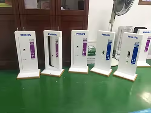 משטח מקצועי מותאם אישית במפעל אקריליק מנעול דלת חכם מעמד תצוגת מתלה אחסון מנעול דלת אקרילי - Product Image 5