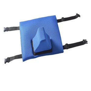 Coussin de siège pour fauteuil roulant avec limiteur, bleu, respirant, fermeté moyenne, pour personnes âgées - Product Image 5