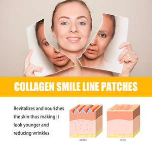 <span class=keywords><strong>JAYSUING</strong></span> <span class=keywords><strong>Patch</strong></span> anti-rides pour le visage avec acide hyaluronique Vitamine E Collagène Smile Line Patches - Product Image 2