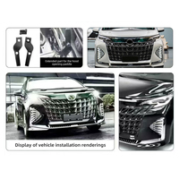 Kit de carrosserie extérieur pour pare-chocs avant Toyota Sienna 2021-2024 en PP, installation par vis pour amélioration esthétique personnalisée