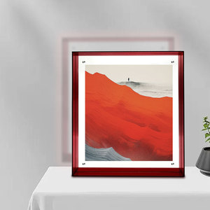 Cadre <span class=keywords><strong>photo</strong></span> en acrylique transparent double face, à suspendre au mur et à poser <span class=keywords><strong>sur</strong></span> table pour affiches et œuvres d'art, décoration néon colorée personnalisée - Product Image 3