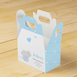 Decoración de fiesta de cumpleaños de boda impresa personalizada, dulces, regalo <span class=keywords><strong>para</strong></span> niños, embalaje de papel, recuerdo de Baby Shower, caja Gable - Product Image 3