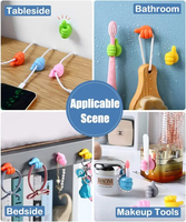 Pouce mur crochet câble gestion fil USB organisateur Clips crochets muraux cintre support de rangement pour cuisine salle de bain maison
