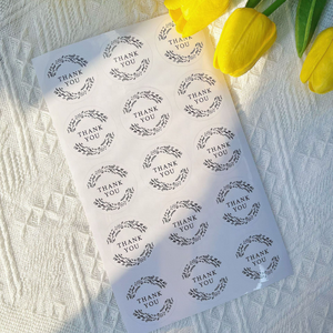 Autocollants adhésifs personnalisés à surface mate, étiquettes avec logo en relief, impression imperméable, découpe à la forme, décoration de colis, résistants - Product Image 4