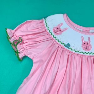 Premium Hand Smocked Baby Clothing Girls Bishop Dress 100 Cotton Embroidery Toddler Boutique Clothes Vietnam Manufacturer - Product Image 3