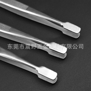 Cross-border exclusive stainless steel tweezers, round-tipped stamp <b>clips</b>, eyebrow <b>clips</b>, eyelash curlers, and other beauty - Product Image 4
