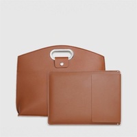 Housse d'ordinateur portable en cuir personnalisée avec logo et taille sur mesure, imperméable, pour usage quotidien, avec poignée, pour professionnels