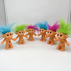 Figurine de poupée Troll rétro, jouet à cheveux longs et magiques de 10cm, pour enfants et adolescents, ensemble de jeu unisexe à collectionner - Product Image 3