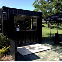 Conteneur d'expédition pop-up pratique, café, bar, boutiques