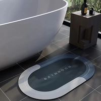 Absorbant salle de bain tapis de bain anti-dérapant tapis de douche séchage rapide tapis de bain cuisine entrée paillassons maison tapis de sol tapis de baignoire