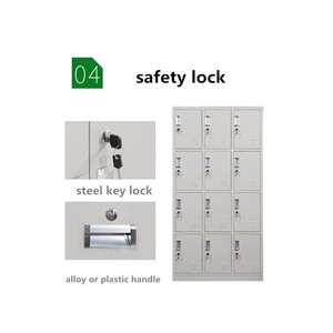 ตู้ล็อกเกอร์เหล็กสำหรับโรงเรียน ราคาขายส่ง ตู้เก็บของโลหะ 12 ประตู - Product Image 6