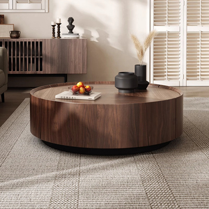 Bắc Âu Đơn Giản Wabi-Sabi Thanh Lịch Bằng Gỗ Tiết Kiệm Không Gian Thép Carbon Ngăn Kéo Lưu Trữ Khách Sạn Phòng Khách Văn Phòng Bàn Cà Phê - Product Image 4