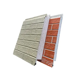 Kim loại mạ kho xây dựng EPS Sandwich Panel bên ngoài tấm Tường cho vật liệu xây dựng phòng mát mẻ Bảng điều chỉnh