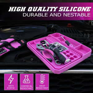 Pink Fashion Desktop Silicone <b>Storage</b> Tray Nordic Ins Style <b>Dressing</b> <b>Table</b> <b>Storage</b> Artifact - Product Image 6