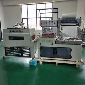 Automatic Stretch shrink wrapping packing machine with carton tray for cans filling line