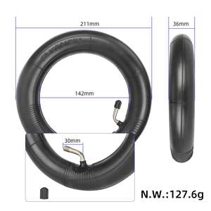Cámara de aire reforzada de 8.5 pulgadas con boca curvada de 0*0 grados, neumático interior curvado de 8 1/2*2 de grosor con 45 grados para scooter - Product Image 2