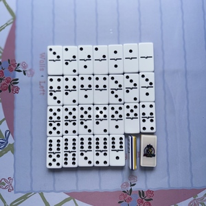 Set di Domino Personalizzato in Acrilico, Doppio Sei 6 Nove con Blocchi Domino di Diverse Dimensioni per Giochi da Tavolo da Casinò - Product Image 1
