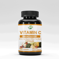 Capsules de vitamine C bio avec extrait de camu camu pour l'immunité et le soutien du collagène Capsules de vitamine C