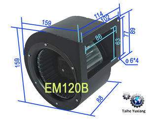 ЭМ120 высокомощный двойной впускной воздушный корпус улитки центробежные турбинные вентиляторы вытяжной вентилятор - Product Image 2