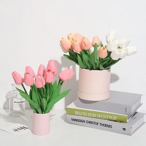 Mini Solid Color Round Cylindrical Flower <b>Box</b> <b>Small</b> Hug Bucket Single Stem Flower Packaging DIY Floral Supplies - Product Image 5