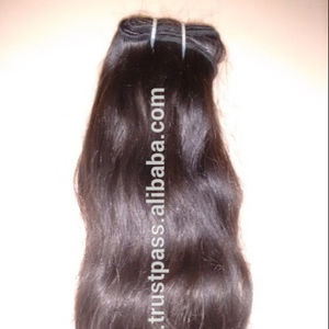 Cabello real remy ondulado sin procesar, tejido Pelo indio virgen de alta calidad, cabello humano Natural 100% virgen Original tejido - Product Image 1