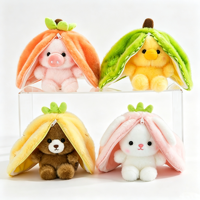 Groothandel Op Maat Gemaakte Fruit Pluche Sleutelhanger, Zacht Schattig Bureau Ornament, Geschikt voor Klauwautomaat Poppen, Rugzak Charms