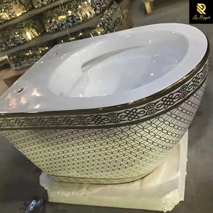 Gold <strong>Black</strong> <strong>Toilet</strong> Bowl Mesh Ceramic Prefab Luxury Bathroom Art Wall Hung Wash Basin <strong>Toilet</strong> - Product Image 6