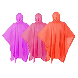 TX-Factory Adult PEVA Rain Ponchos 50"*80" Size Factory Direct Raincoats