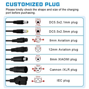 Chargeur de batterie au lithium 48V pour vélo électrique XIANGRUI, charge rapide intelligente pour moto, surveillance de la tension 120W, port Type-C pour vélo électrique - Product Image 6