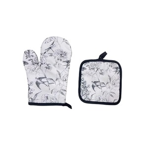 2-teiliges Set Küchen-Isolierhandschuhe Weihnachts-Mikrowellenhandschuhe Topflappen für BBQ Isolierhandschuhe Ofenhandschuhe zum Backen - Product Image 4