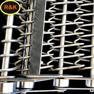 Sabuk Konveyor Spiral Rantai Baja Tahan Karat Keseimbangan Logam Kawat Tenun Sabuk Jala Konveyor Sabuk Jala - Product Image 2