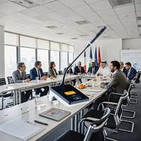 Système de réunion main dans la main sans fil Chaise de bureau et microphone de réunion à col de cygne représentatif