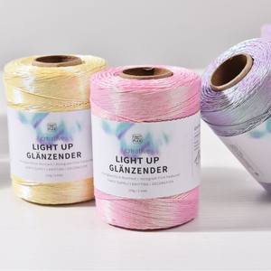 <span class=keywords><strong>Hilo</strong></span> de ganchillo de núcleo hilado de plata iridiscente de 1mm, Popular Coreano, patrón teñido, <span class=keywords><strong>hilo</strong></span> de coser hecho <span class=keywords><strong>a</strong></span> mano DIY - Product Image 4