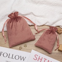 Sacs à cordon en velours doux de luxe prêts à être expédiés, emballage pour parfums et soins de la peau, logo personnalisé imprimé, bijoux, téléphone portable, appareil photo