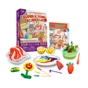 Super Kitchen Science Lab 16 esperimenti bambini che imparano giocattoli e bambini esperienza con i giocattoli da cucina educativi per i problemi chimici - Product Image 1
