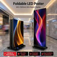 Display LED a Tre Pannelli Mobili a Colori Completi, Video Wall con Risoluzione 8K, Passo Pixel P2.5, Alta Luminosità per Interni ed Esterni