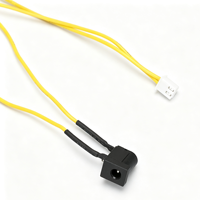 Kabel Harness Konektor Daya DC Kustom dengan Sakelar Terintegrasi, Kabel Kuning untuk Peralatan Medis & Perangkat Elektronik Kecil