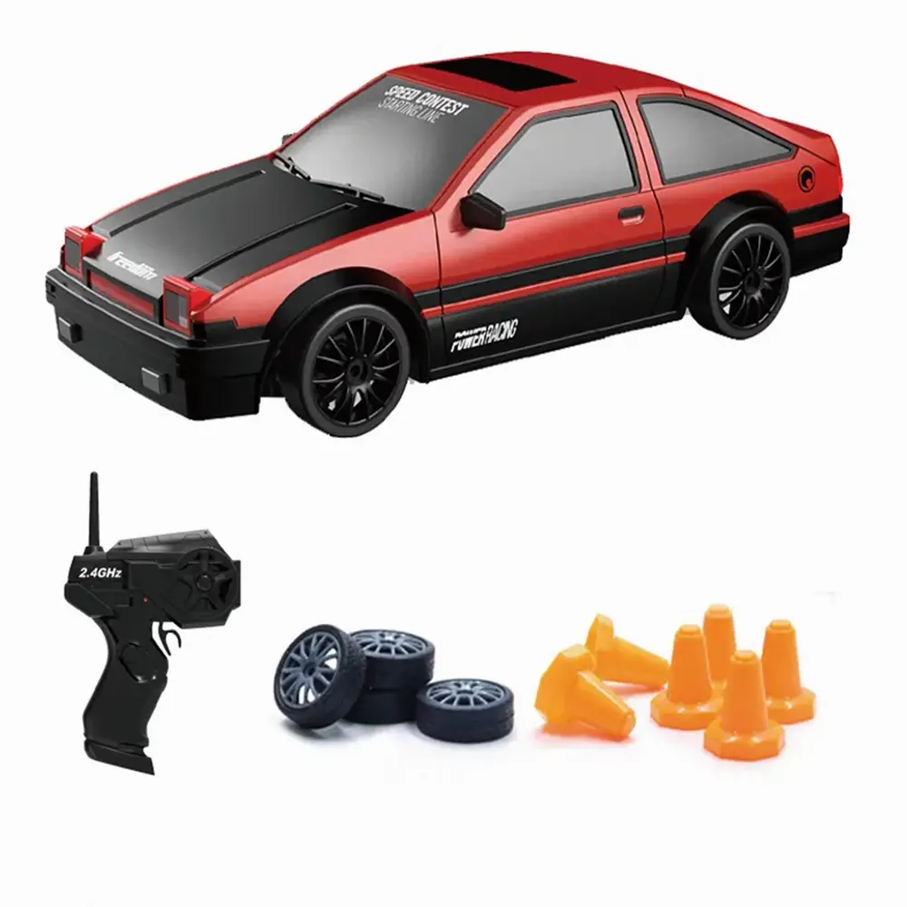 Venta caliente niños 1/24 Radio modelo coche juguetes simulación RC carreras de alta velocidad Control remoto Vehículo de deriva 4WD para adultos