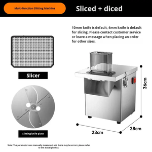 Machine à découper les légumes robuste 220V pour usage commercial, avec moteur performant pour couper, trancher et dicer - Product Image 3