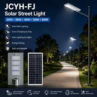 Lampadaire solaire LED DC pour autoroute Jinchuan JCYH-FJ IP66 Certifié CCC CE RoHS Batterie Lifepo4 Aluminium ABS Garantie 5 ans