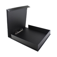 Boîte de rangement pour archives avec doublure blanche en carton, finition estampée, dossiers recyclables pour utilisation avec cadre photo