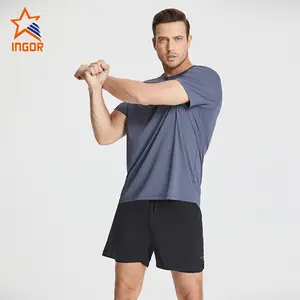 Baju Tenis Aktif Pakaian Atletik Ingor Kaus Gym Uniseks Dryfit Pria