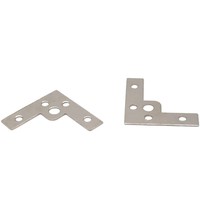 Équerres d'angle en métal zinc pour renforcement de cadre, supports en L et en T, protections d'angle à 90 degrés, attaches pour chaises