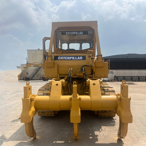 รถดันดินตีนตะขาบ Cat D7G สีเหลือง อุปกรณ์ก่อสร้างงานหนัก ชิ้นส่วนหลักของเครื่องยนต์ ความจุดันดิน 4 เมตร  ประสิทธิภาพการทำงานสูง - Product Image 5