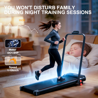 Tapis de course électrique pliable avec écran LED, vitesse 1-10 km/h