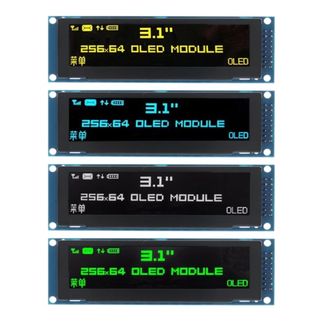 MLK 3.12-inch OLED Display 256*64 OLED LCD Screen SSD1322 Module HD High Brightness Wide Viewing Angle