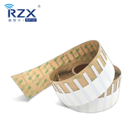 Étiquettes RFID longue portée flexibles UHF sur autocollants métalliques pour la gestion des actifs/entrepôts