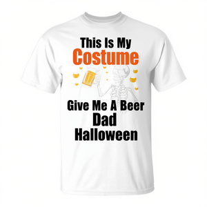 C'est mon costume, donne-moi une bière, papa, t-shirt d'Halloween - Product Image 2