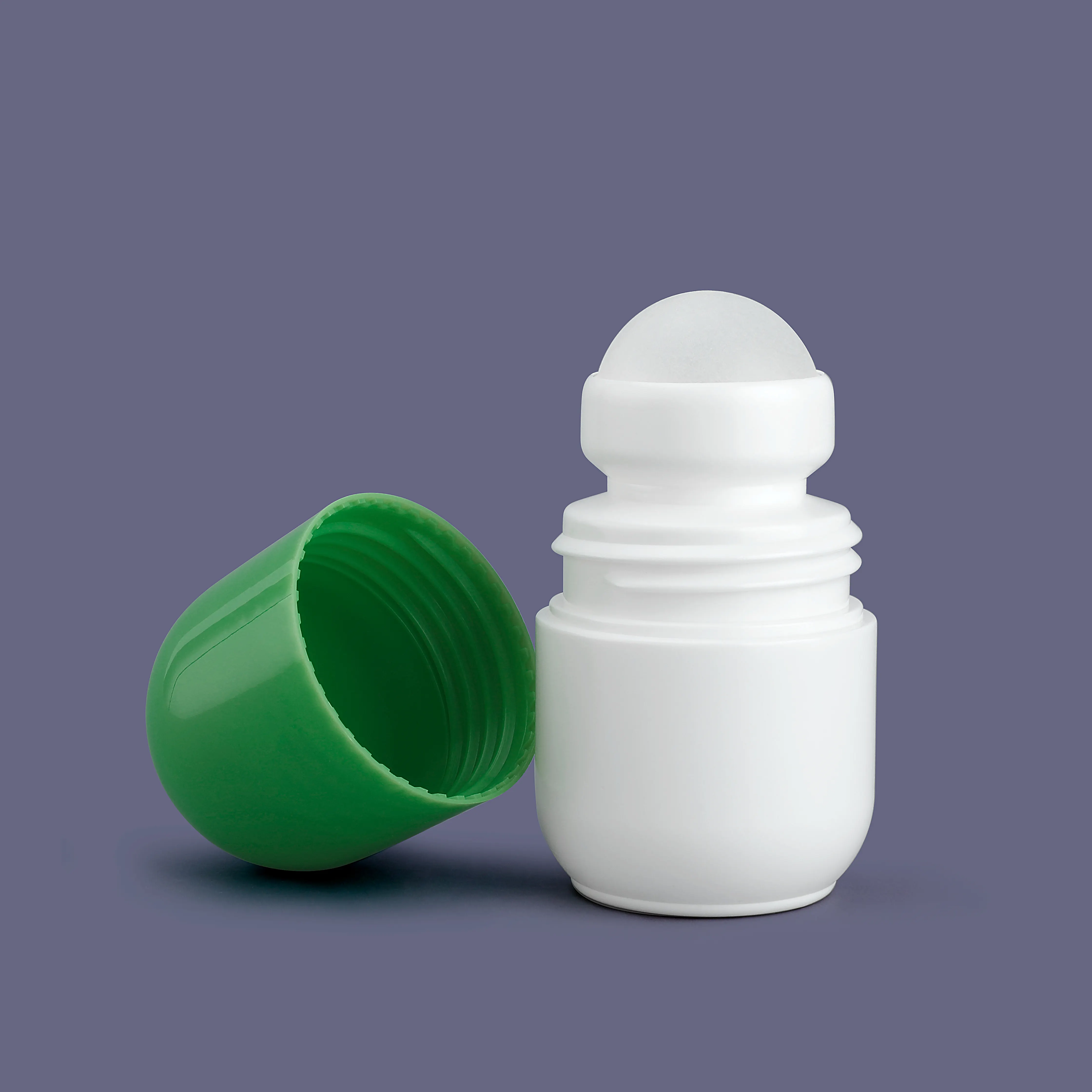 Botella aplicadora de bola enrollable directa de fábrica, botella de vidrio enrollable de 30 ml, contenedores de desodorante, botellas enrollables para mascotas